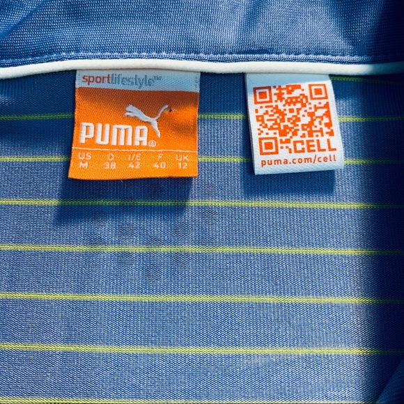 Puma Lavender Button Collar Polo Golf Shirt - Picture 4 of 5